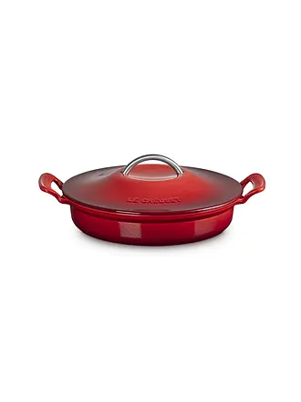 LE CREUSET | Gorumet-Profitopf MODERN HERITAGE 28cm 2,9l Flint | rot